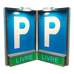 068-0089 - Painel 1 Linha Led e 2 Faces para Parque