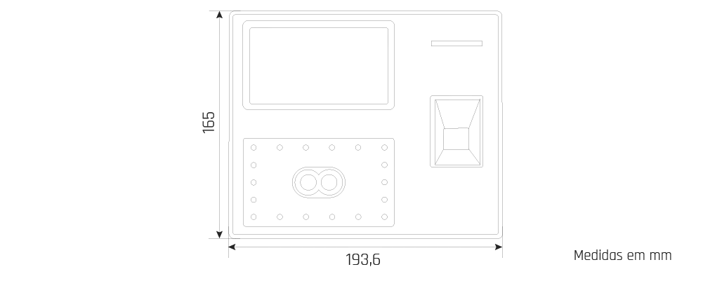 IDONIC CHRONOS 408 - Desenho técnico