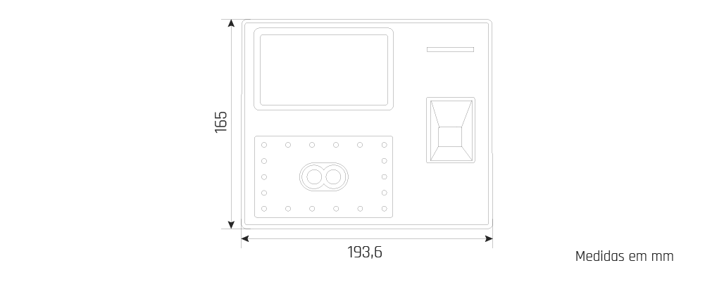 IDONIC CHRONOS 308 - Desenho técnico