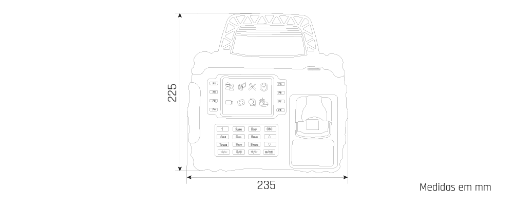 IDONIC CHRONOS 524 - Desenho técnico