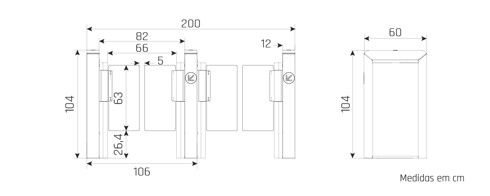 IDONIC TORN V212 - Desenho técnico