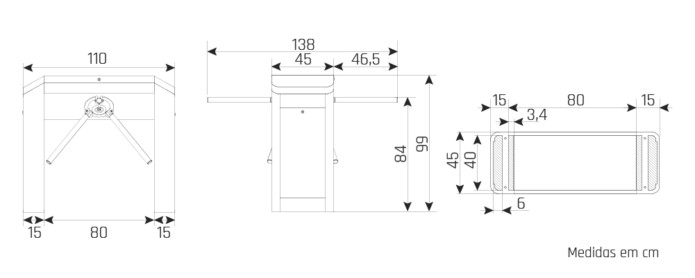 IDONIC TORN TD101 - Desenho técnico