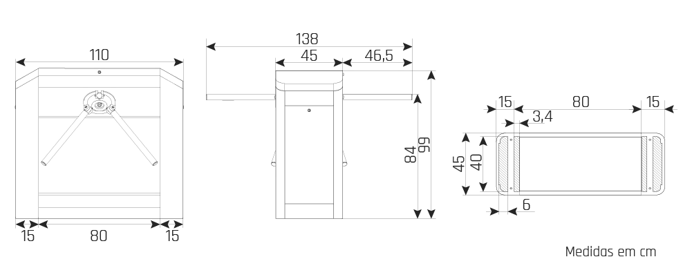 IDONIC TORN TD103 - Desenho técnico